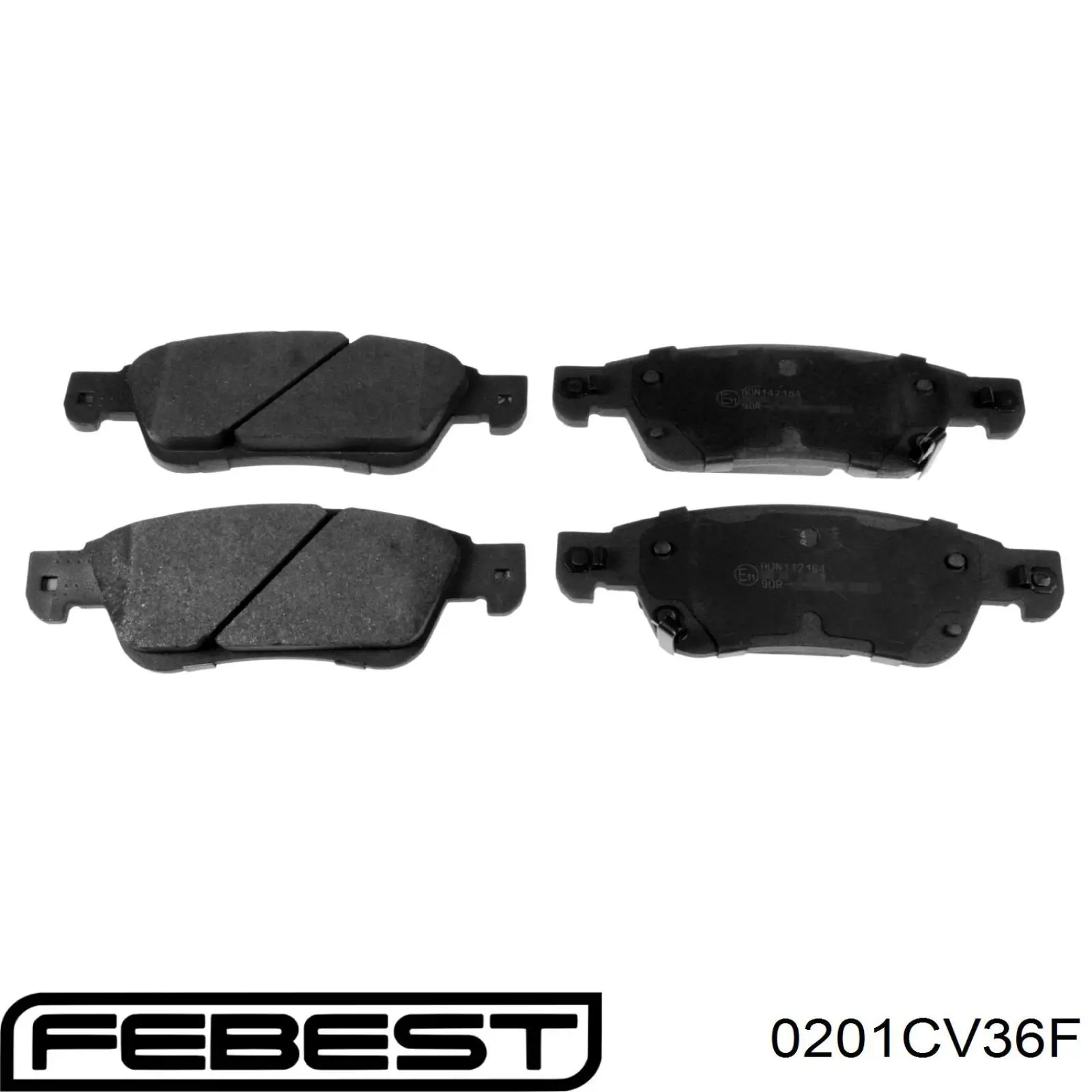 Передние тормозные колодки 0201CV36F Febest