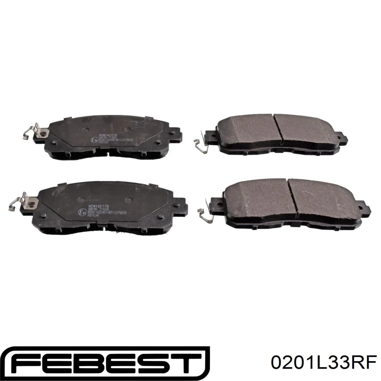 Передние тормозные колодки 0201L33RF Febest