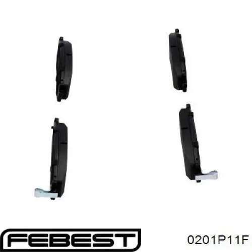 Купить 0201P11F Febest Колодки тормозные