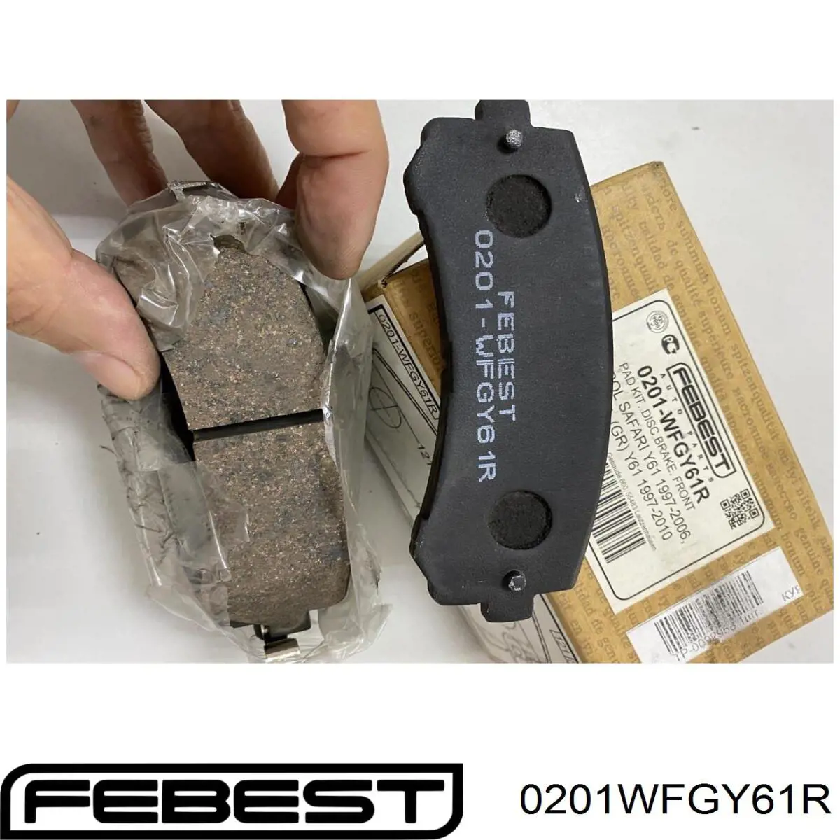 0201-WFGY61R Febest колодки тормозные передние дисковые