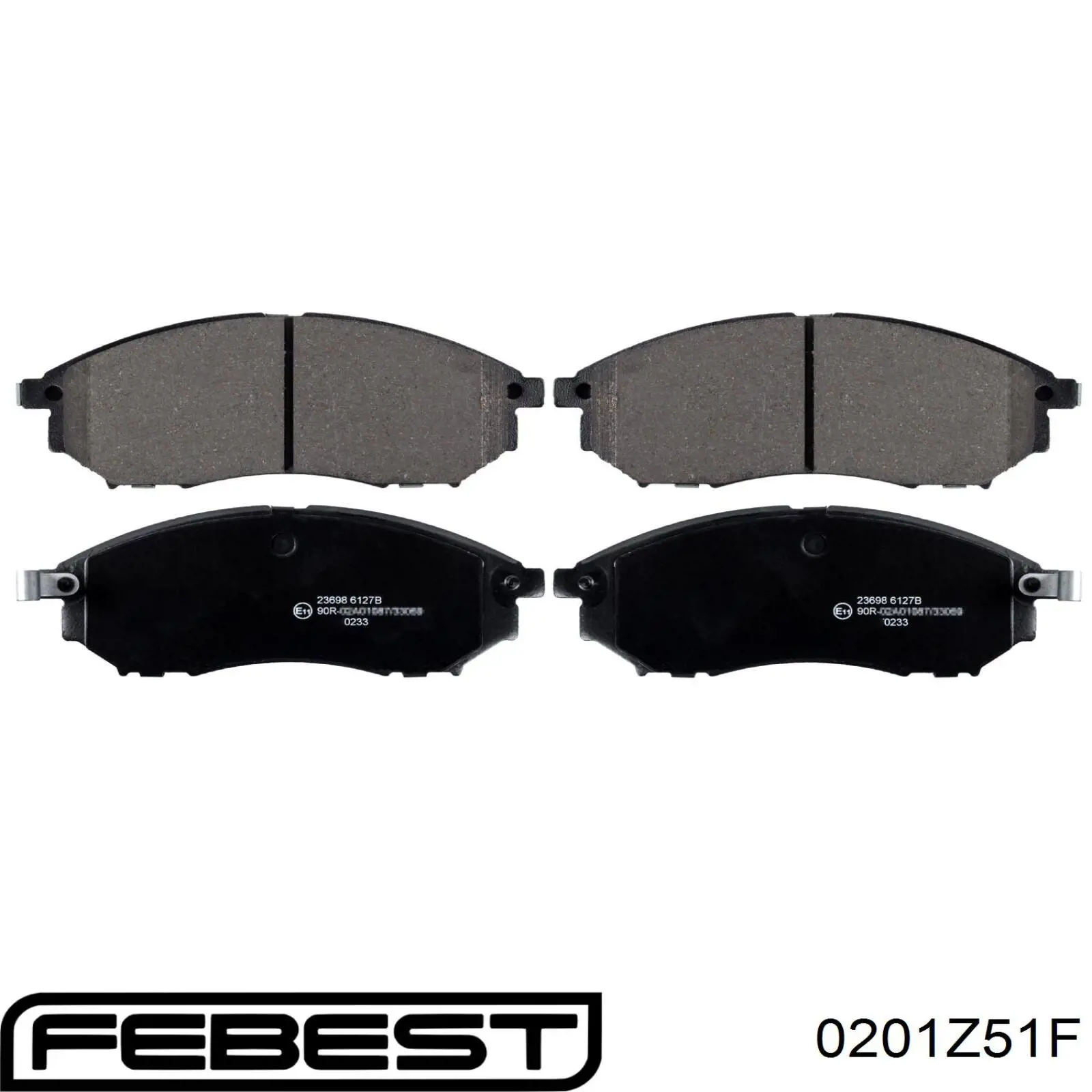 Купить 0201Z51F Febest Колодки тормозные