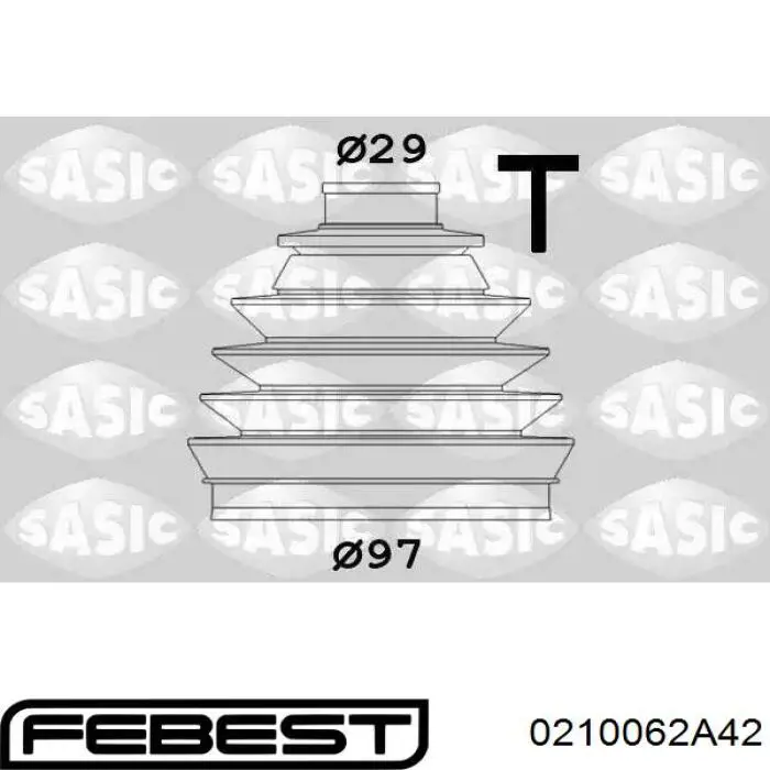 Купить 0210062A42 Febest Внешняя граната