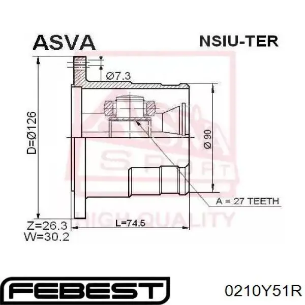 0210Y51R Febest 