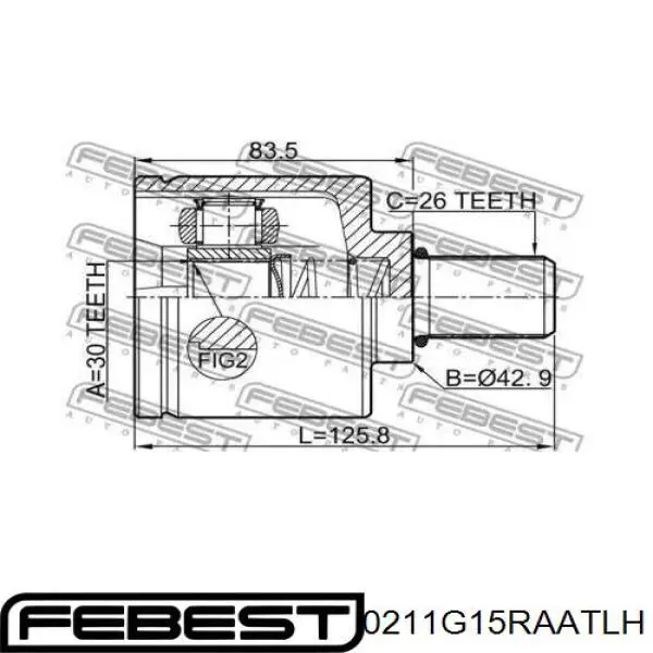 Купить 450239 Trakmotive/Surtrack Шрус внутренний левый