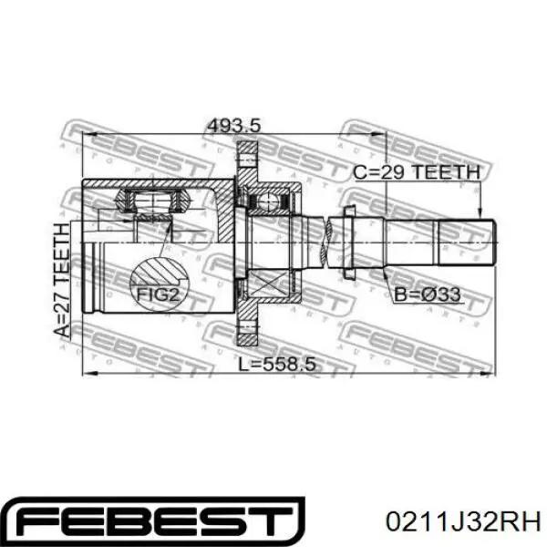 0211J32RH Febest