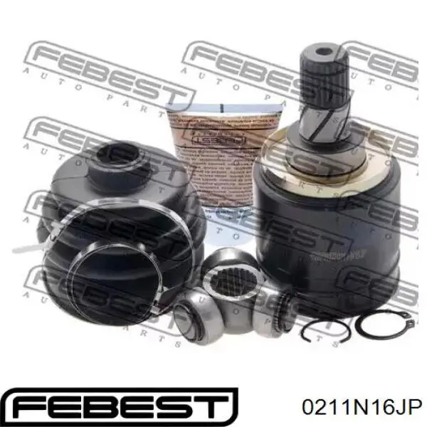 Шарнир угловых скоростей внутренний передний Febest 0211N16JP цена, от 32.92 USD