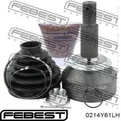 Купить 0214Y61LH Febest Привод в сборе левый