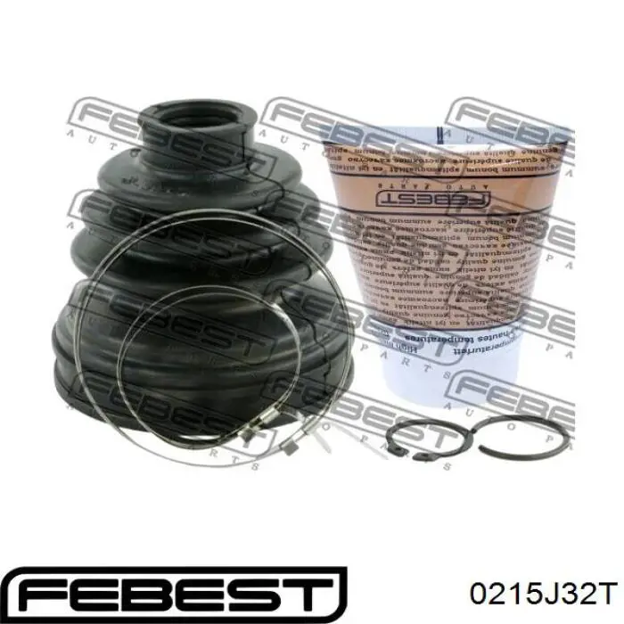 Купить 0215J32T Febest Пыльник ШРУСа внутренний, передней полуоси, левый
