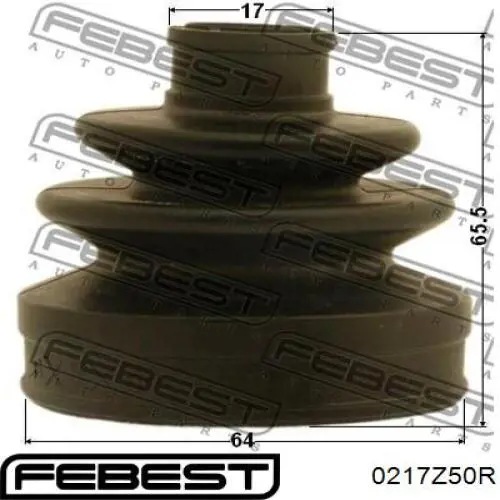 Купить 0217Z50R Febest Пыльник ШРУСа задней полуоси наружный