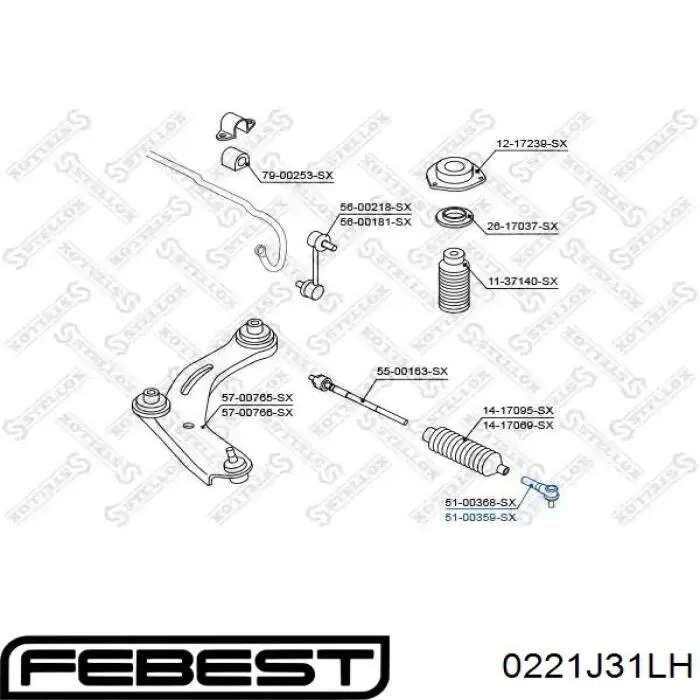 Наконечник поперечной рулевой тяги Teknorot M1022 цена, от 12.63 USD