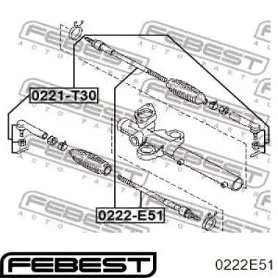 Рулевая тяга Febest 0222E51 цена, от 13.91 USD