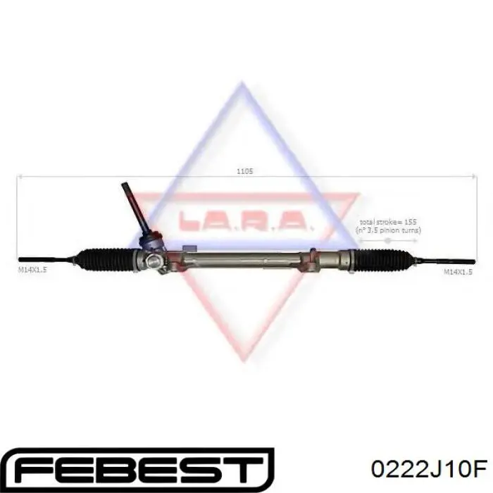 Рулевая тяга 0222J10F Febest