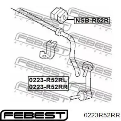 Стойка стабилизатора задняя правая Febest 0223R52RR цена, от 17.39 USD
