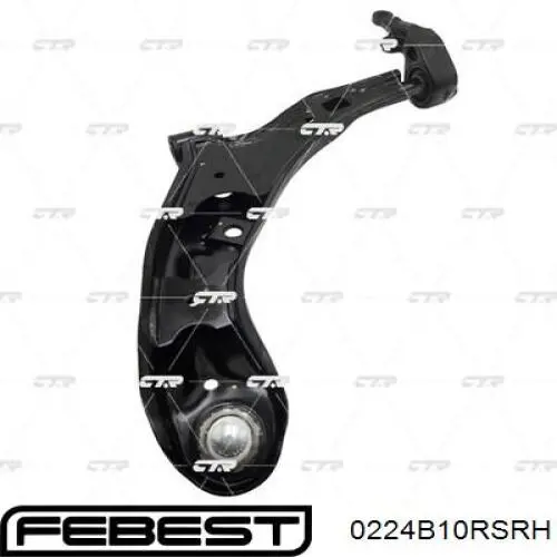 Купить 0224B10RSRH Febest Нижний правый рычаг передней подвески