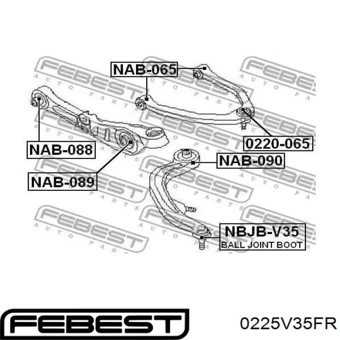 Купить 54468CD00C Nissan/Infiniti Нижний правый рычаг передней подвески