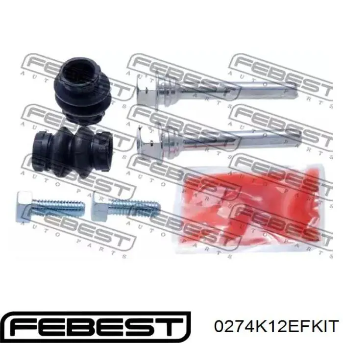 0274-K12EF-KIT Febest ремкомплект суппорта тормозного переднего