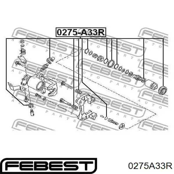 Купить 441206J026 Nissan/Infiniti Ремкомплект суппорта тормозного, заднего