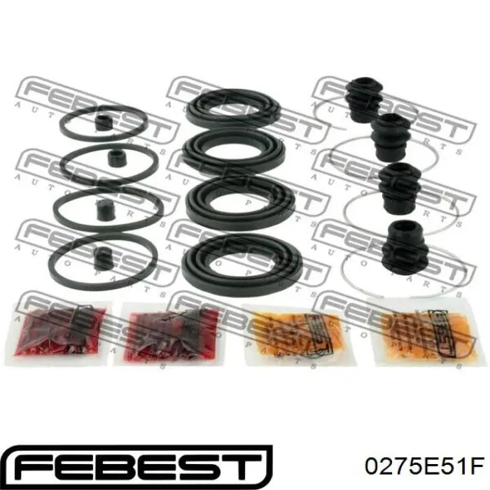 Ремкомплект тормозной системы Febest 0275E51F цена, от 26.75 USD