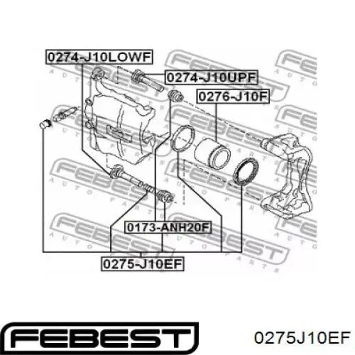 Ремкомплект тормозного суппорта переднего Renault (RVI) 411204978R