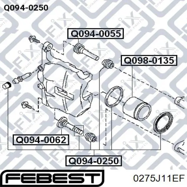 Купить Ремкомплект переднего суппорта Ниссан Кашкай II J11