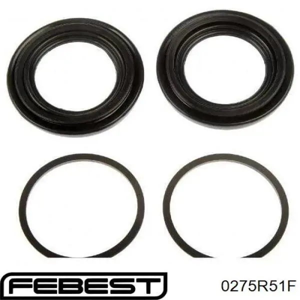 0275R51F Febest Ремкомплект суппорта тормозного, переднего