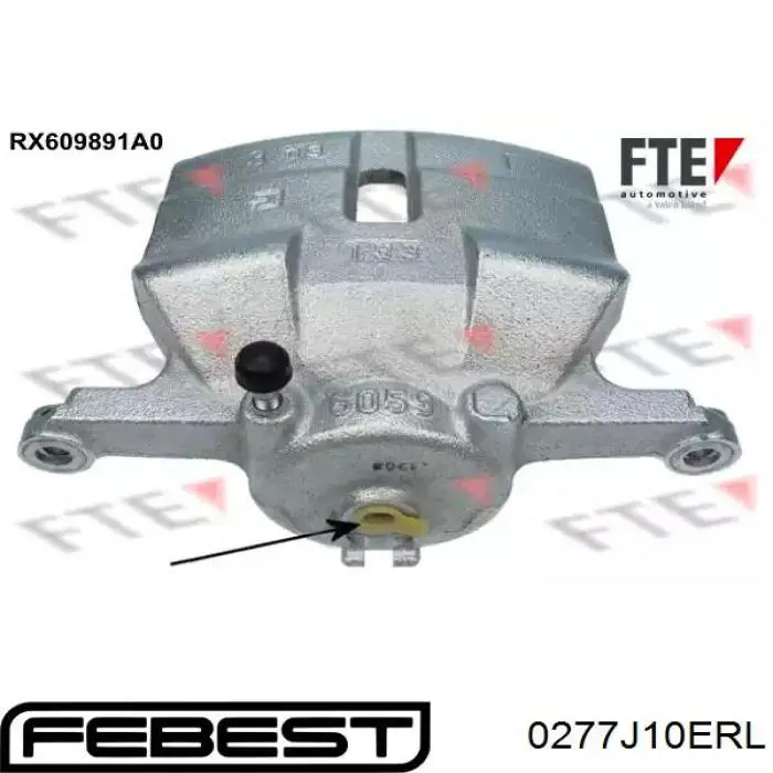 Задний левый суппорт Febest 0277J10ERL цена, от 48.00 USD