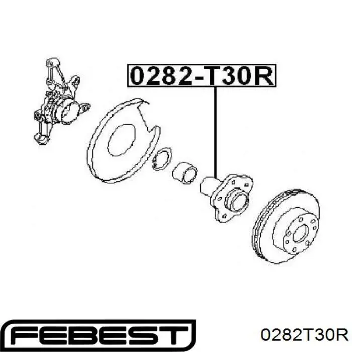 Ступицы задних колес Febest 0282T30R цена, от 19.21 USD