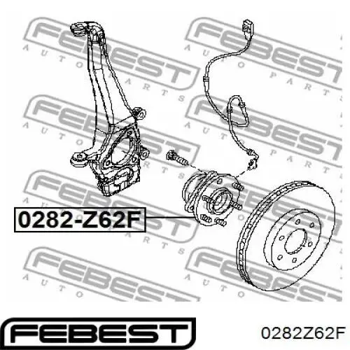 Купить 0282Z62F Febest Ступица переднего колеса
