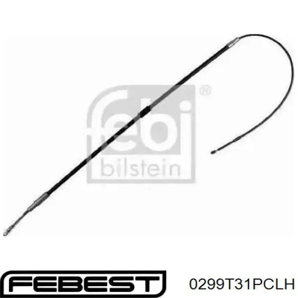 Трос ручника задний Febest 0299T31PCLH