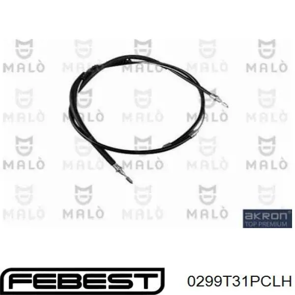 Трос ручника 0299T31PCLH Febest