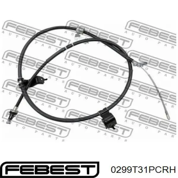 Купить 0299T31PCRH Febest Задний правый трос ручника
