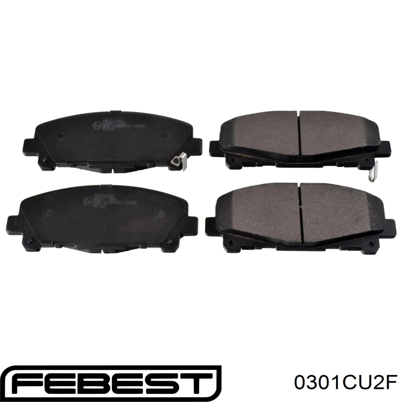 0301-CU2F Febest передние тормозные колодки