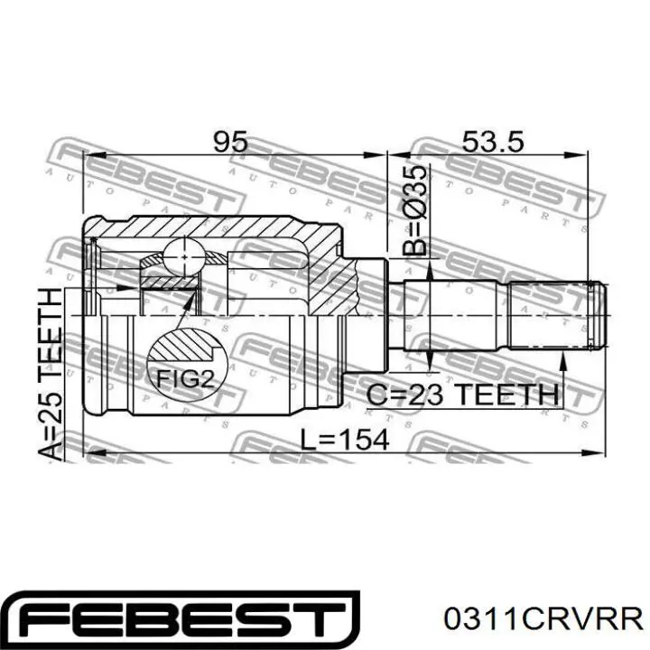 Купить 42320SMB306 Honda ШРУС внутренний задний
