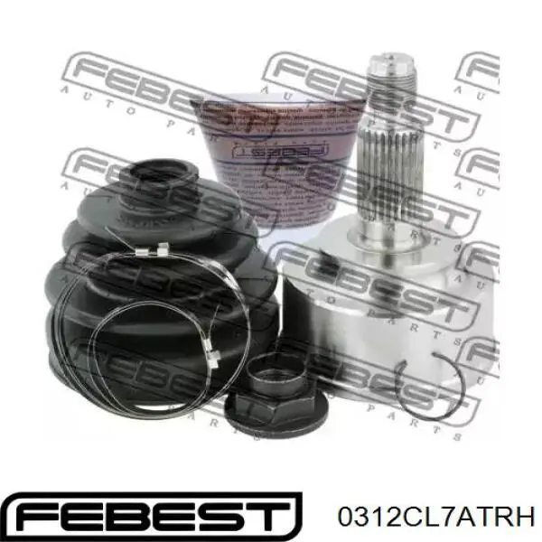 Вал привода полуоси 0312CL7ATRH Febest