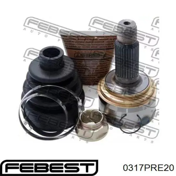 Купить 0317PRE20 Febest Пыльник гранаты наружный, передний