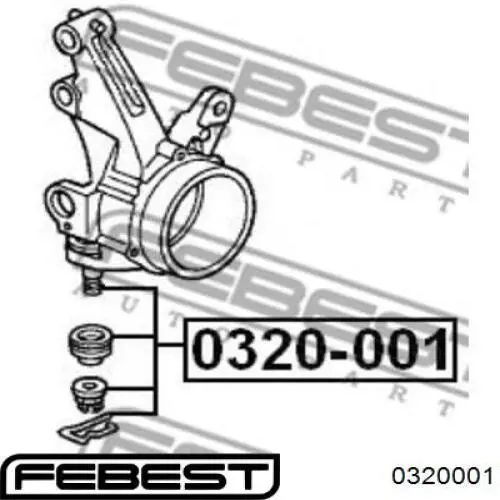 Купить 0320001 Febest Нижняя шаровая опора