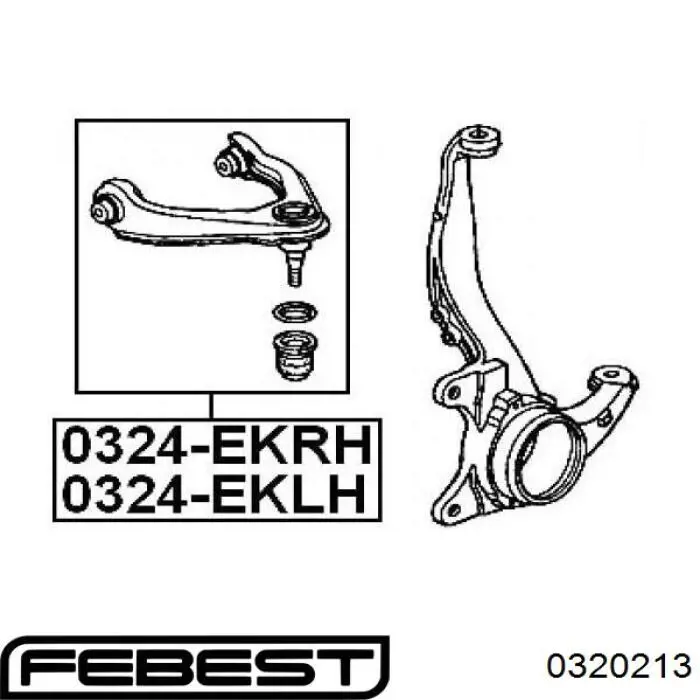 Верхняя шаровая опора 0320213 Febest