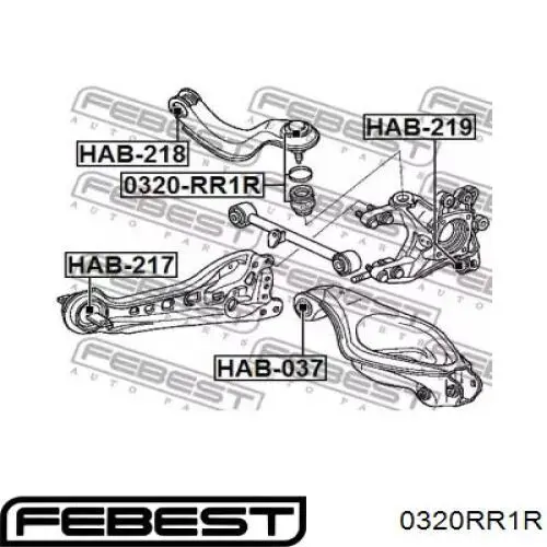 Шаровая опора задней подвески верхняя Teknorot AC264 цена, от 10.06 USD