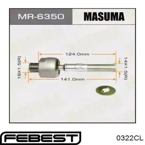 Рулевая тяга Febest 0322CL цена, от 7.64 USD