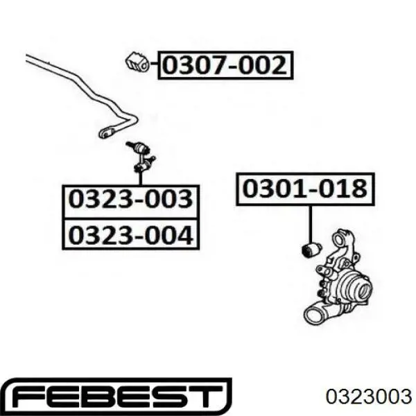 Купить 0323003 Febest Солдатик правый