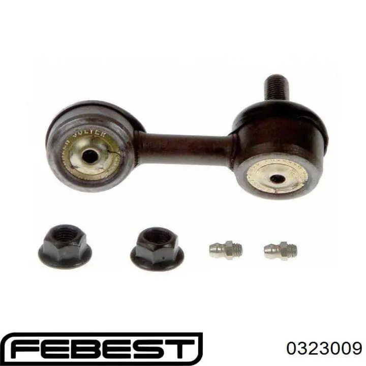 Стойка стабилизатора, переднего, правая Febest 0323009