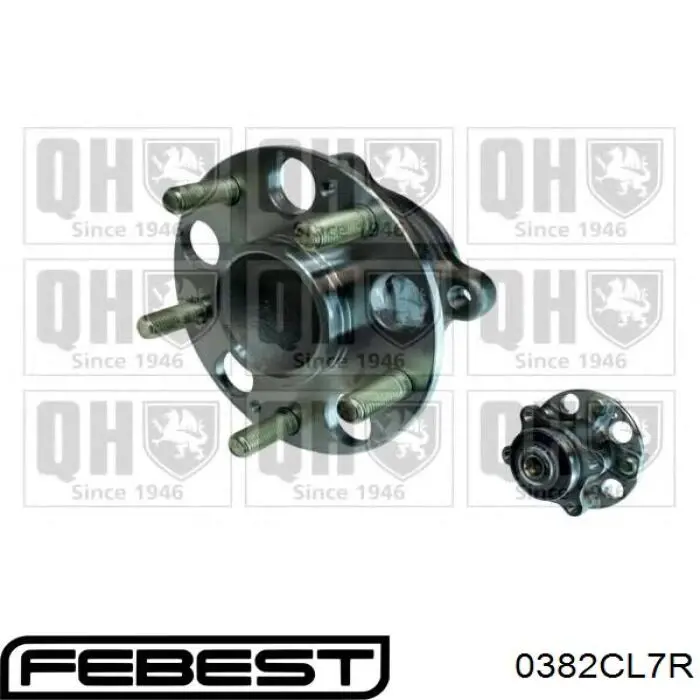 0382CL7R Febest Ступица задняя