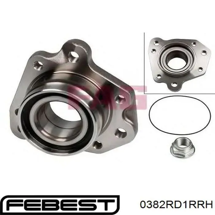 Подшипник задней ступицы 0382RD1RRH Febest