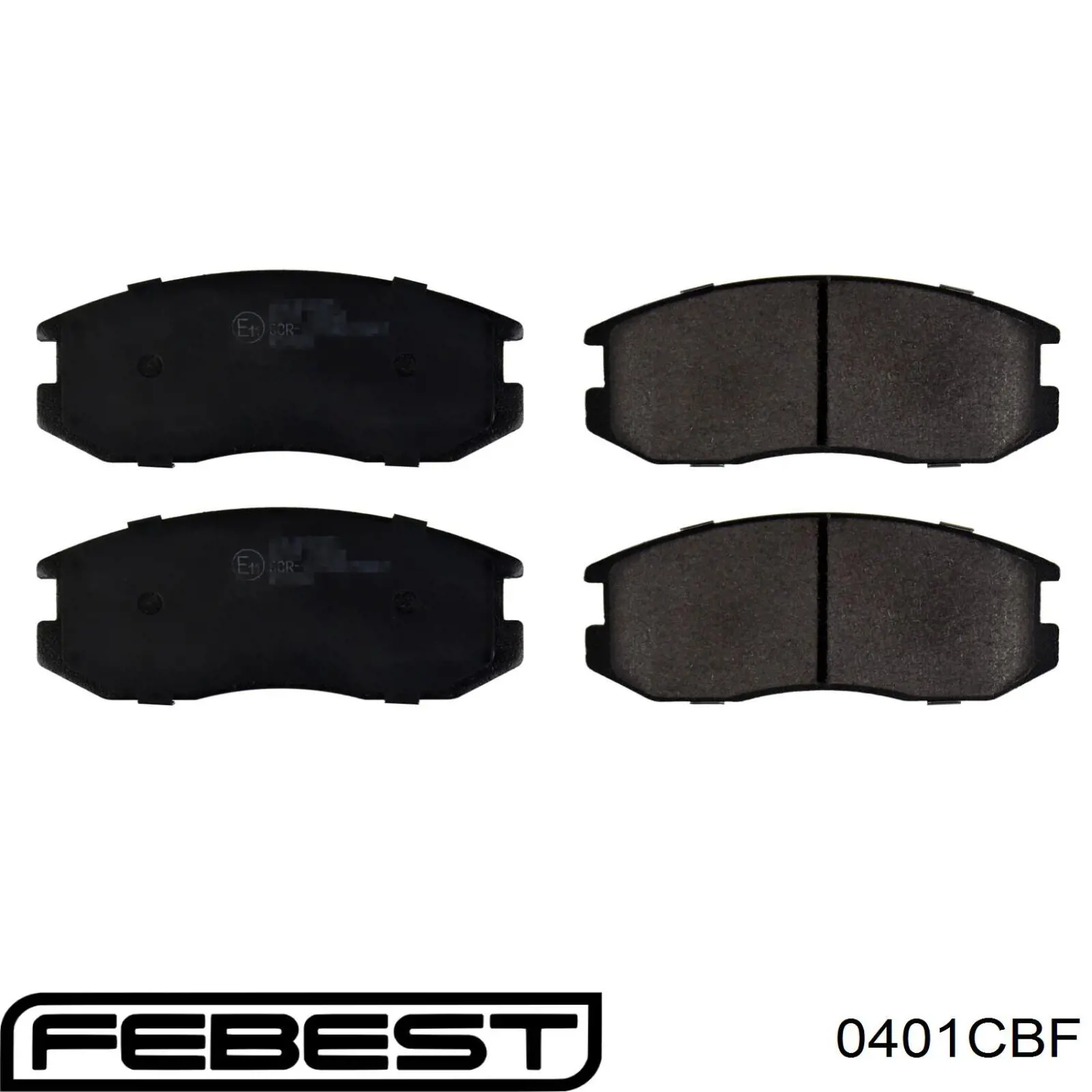 Колодки тормозные передние дисковые Febest 0401CBF