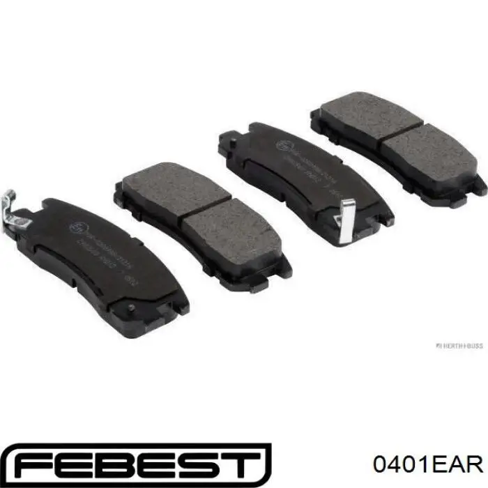 Задние тормозные колодки 0401EAR Febest