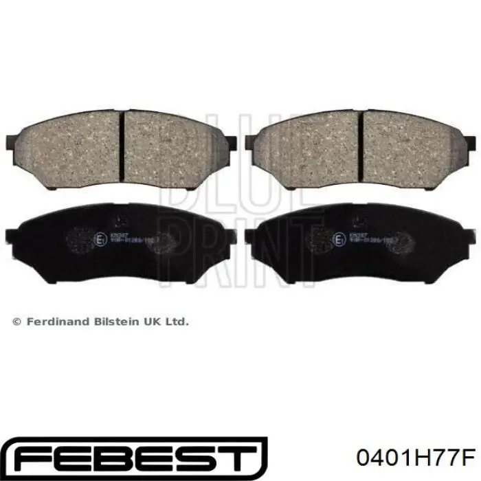 Передние тормозные колодки 0401H77F Febest