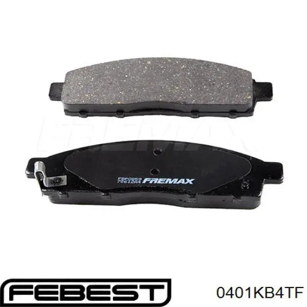 Передние тормозные колодки 0401KB4TF Febest