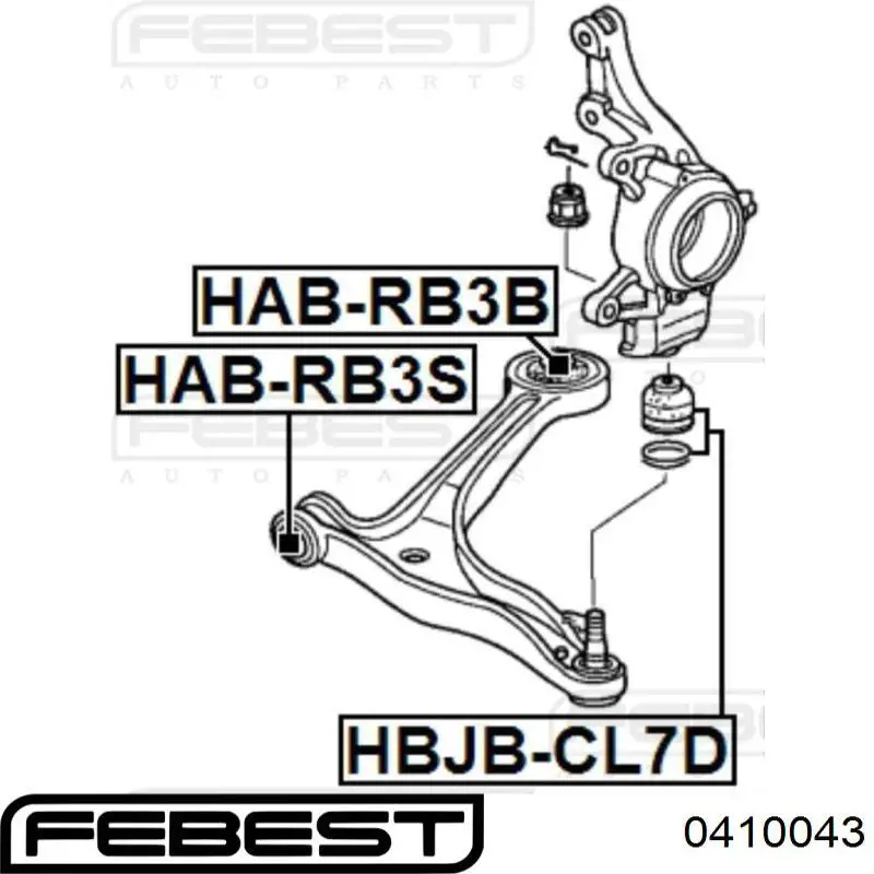 Граната колесная Febest 0410043 цена, от 11.47 USD