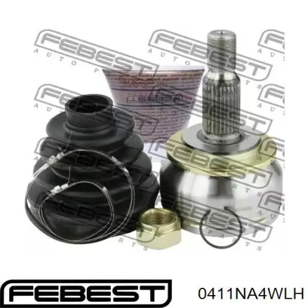 Купить 0411NA4WLH Febest Шрус внутренний левый