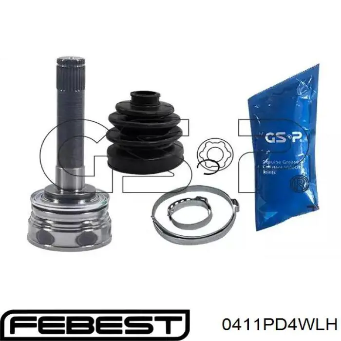 ШРУС внутренний передний левый Febest 0411PD4WLH